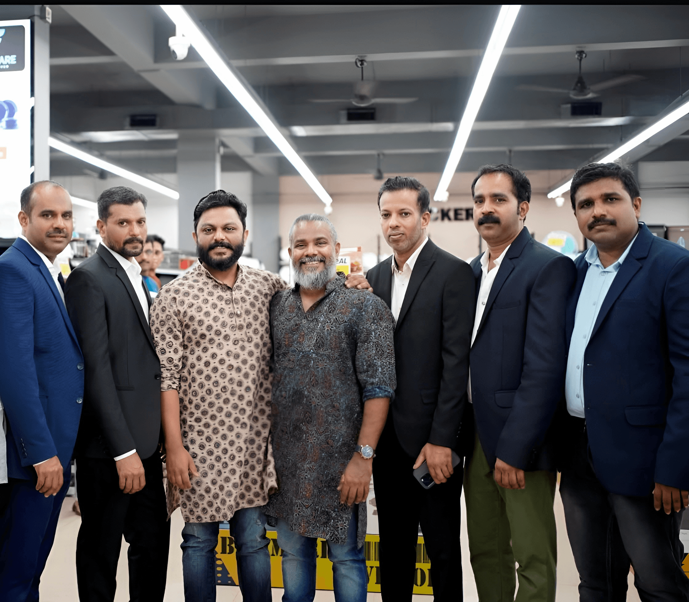 The Smile Hypermarket team together on the shop floor